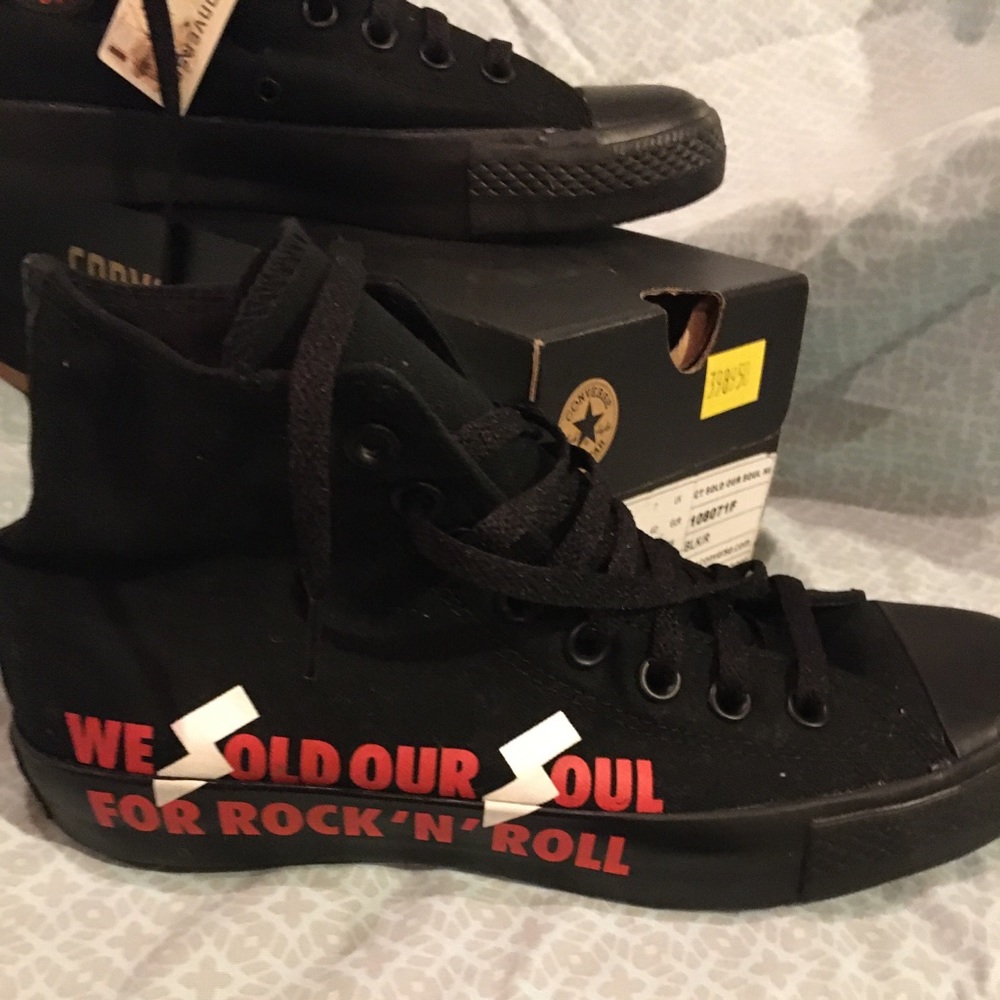 Rare Converse Hi top. Brand New. With quote.